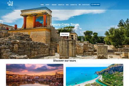 Κατασκευή ιστοσελίδας Luxury Crete Tours